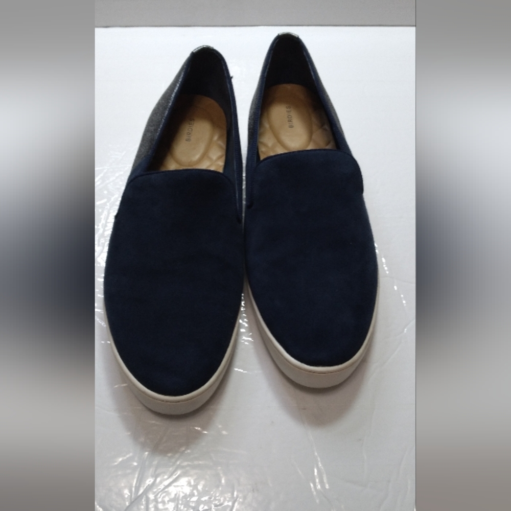 Birdies the swift blue and silver women's sneakers